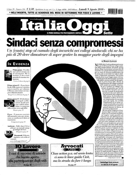 Italia oggi : quotidiano di economia finanza e politica